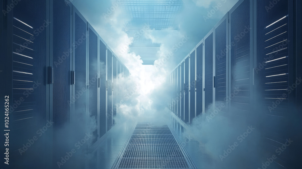 Poster cloud computing uses servers housed in data centers. these servers are often organized in racks. the
