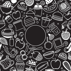Food seamless pattern Design
