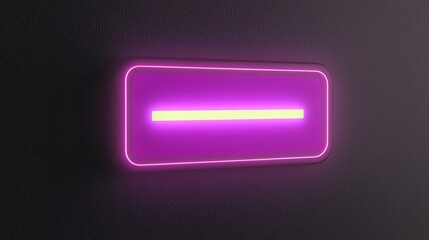 Fototapeta premium A vibrant pink neon sign illuminating a dark background, perfect for modern decor and creative lighting design.