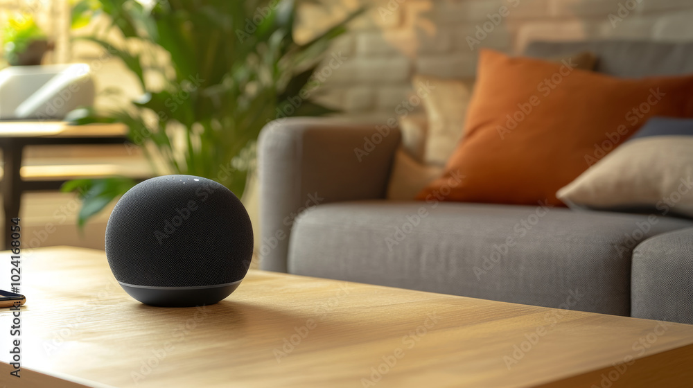 Poster smart speakers listen to your commands and manage your smart home. your phone connects wirelessly to