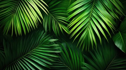 palm leaf texture natural tropical green leaf close up