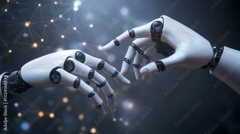 Poster ai technology uses a computer brain to connect to networks and analyze data. it learns from this dat