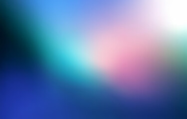 Fototapeta premium A blurred background with blue, teal, pink, and white colors blending together.