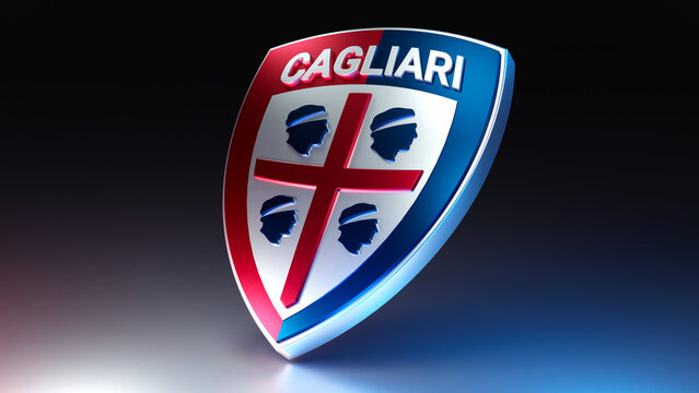 Cagliari Calcio logo on dark background