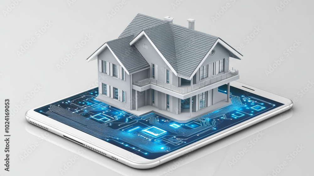 Poster you can use a smartphone app to control your smart home, even when you're away. the app shows you ho