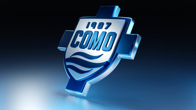 Como 1907 logo on dark background