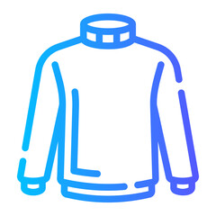 turtleneck Line Gradient Icon