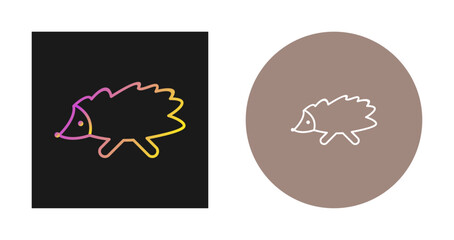 Hedgehog Vector Icon