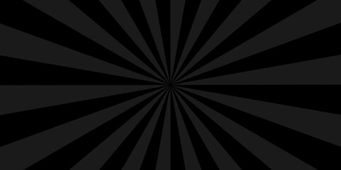 Vector Fractal burst retro black and gray vector backdrop sunburst vintage backdrop background. abstract beam flare banner, cartoon, template geometric creative design.