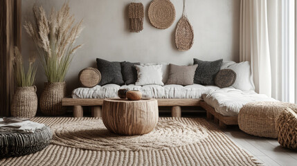 Embracing Nomadic Boho Aesthetics: Creating a Cozy Home with Contemporary Mockup Designs