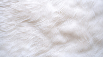 Fototapeta premium Fluffy White Fur Texture