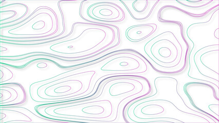 Landscape background above view topographic map line pattern vector.  Dense lines abstract topographic background. 