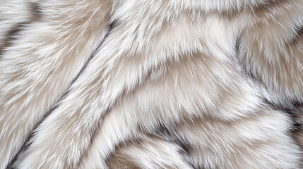Luxurious Silver Fox Fur Texture