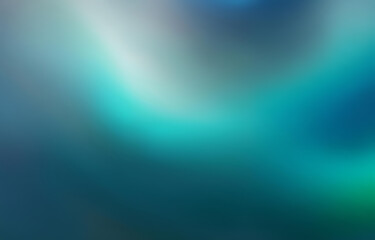 An abstract design with blurred lines and a gradient of blue, teal, and white.