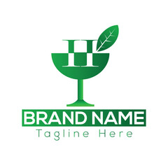 Eco Friendly vector icon Ecology flat vector sign Vector illustration H letter logo design