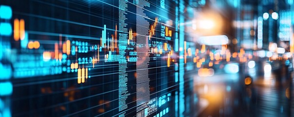 Digital dashboard displaying real-time effects of economic policy changes on small businesses, concept of targeted economic support