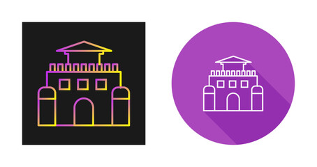 Naklejka premium Sandcastle Vector Icon