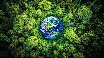 2410_016.aerial photography of lush forest canopy, planet earth nestled among trees, environmental...