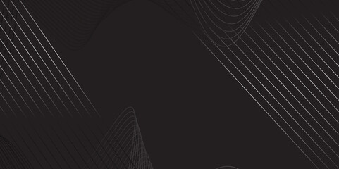 Naklejka premium Abstract black background. Dark abstract background with flowing particles. Digital future technology concept. vector illustration. Abstract polygonal space low poly dark background, 3d rendering