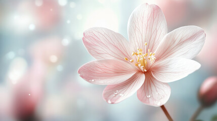 Pink daisy flower, early Spring