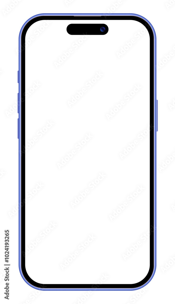 Poster latest iphone 16 pro max modern realistic mobile phone device mockup design. smartphone empty screen
