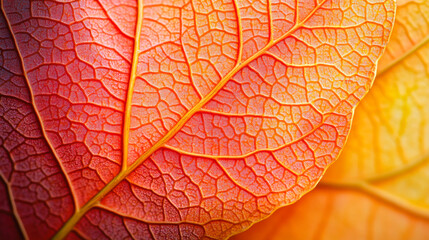 Obraz premium Leaf structure closeup