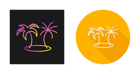 Obraz premium Island Vector Icon