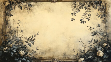 A vintage-style funeral flyer design with a sepia tone, featuring elegant borders and ornate typography for a classic, timeless memorial service announcement