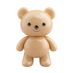 Obraz premium A Cute Brown Teddy Bear Toy Smiling Cheerfully with Adorable Features