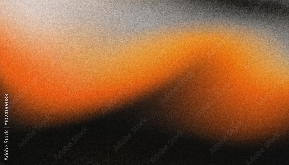 Poster a vibrant gradient of orange and gray, creating a visually stunning and abstract image