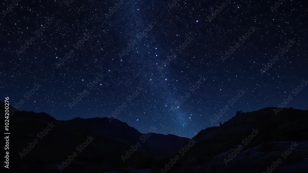 Wall mural starry night sky fully with the stars