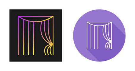 Curtains Vector Icon