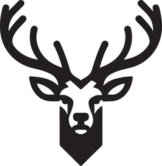 deer, animal, reindeer, vector, silhouette, illustration, mammal, 