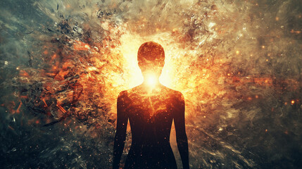 Inner Glow Amidst External Chaos