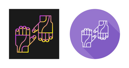 Cycling Gloves Vector Icon