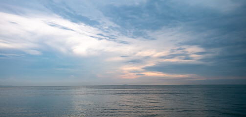 Evening sea landscape