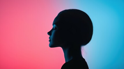 silhouette of a woman