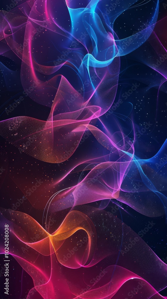 Poster abstract color background for data-driven marketing.