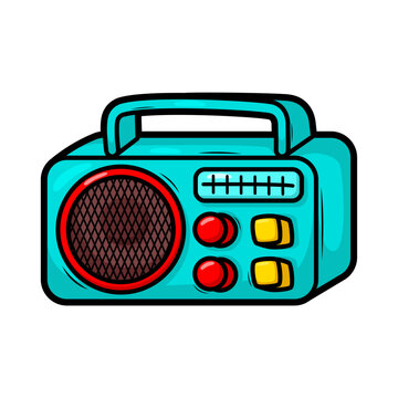 recommend clip art: cartoon  classic radio illustration art