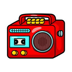 cartoon  classic radio illustration art