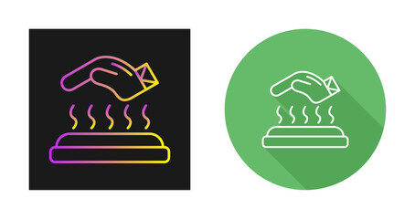 Fototapeta premium Hot Surface Vector Icon