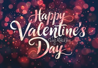 A handwritten text on a dark red bokeh background, with a white calligraphy font in the style of an elegant script.