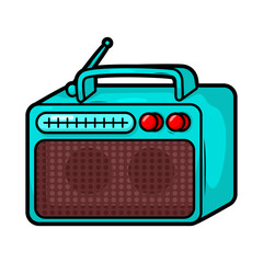 cartoon  classic radio illustration art