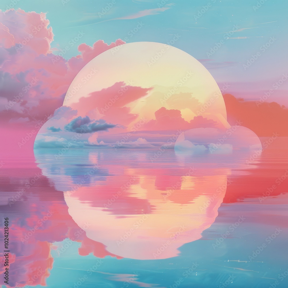 Canvas Prints abstract lofi background for unique posters.