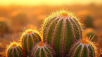 Macro Photography of Cactus Spines in Soft Light