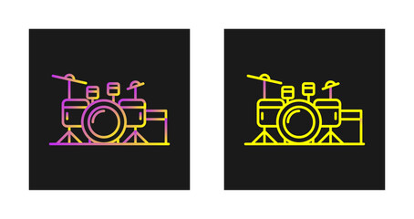 Drum Set Vector Icon