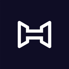 h logo design business logo modern vector template