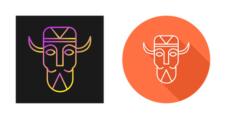 African Mask Vector Icon