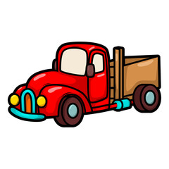 cartoon cute car transportation illustration art