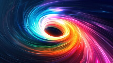 Obraz premium Explore the abstract design of cosmic spiral waves.